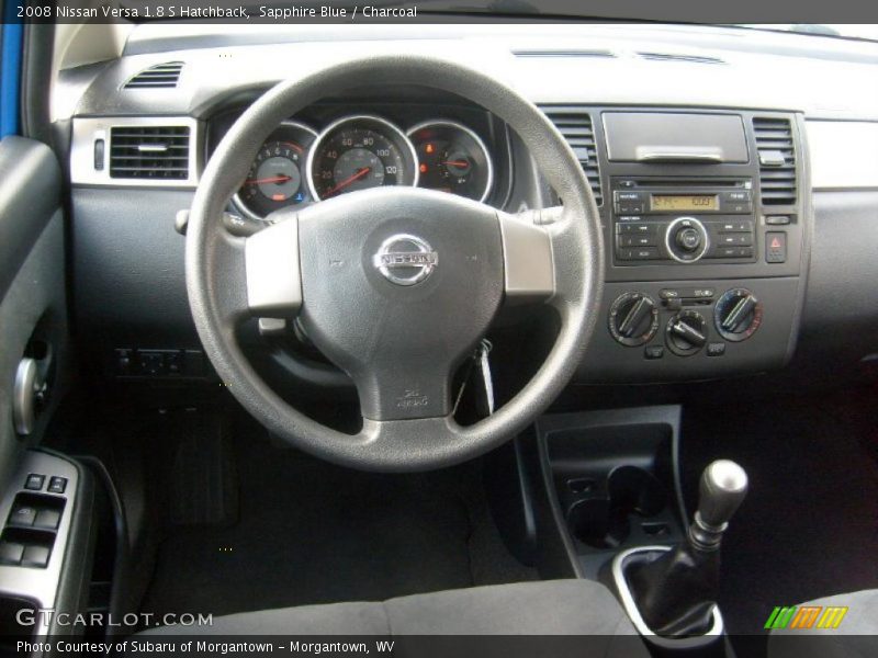 Sapphire Blue / Charcoal 2008 Nissan Versa 1.8 S Hatchback