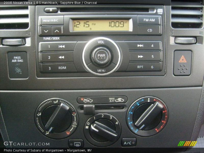 Sapphire Blue / Charcoal 2008 Nissan Versa 1.8 S Hatchback