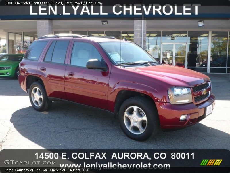 Red Jewel / Light Gray 2008 Chevrolet TrailBlazer LT 4x4