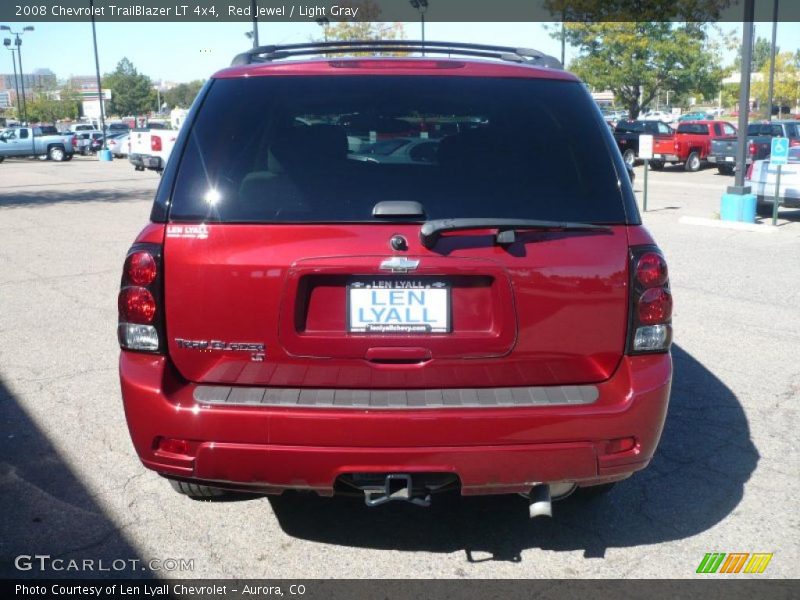 Red Jewel / Light Gray 2008 Chevrolet TrailBlazer LT 4x4