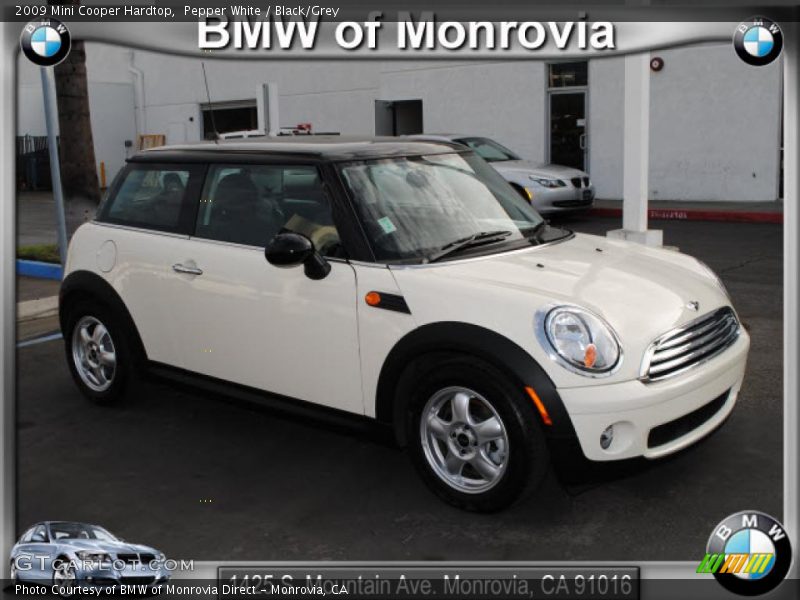 Pepper White / Black/Grey 2009 Mini Cooper Hardtop