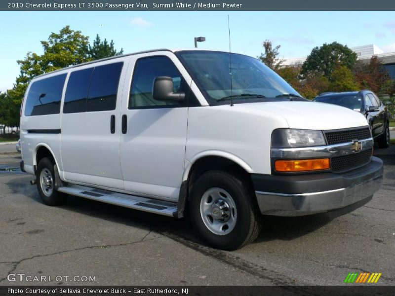 Summit White / Medium Pewter 2010 Chevrolet Express LT 3500 Passenger Van