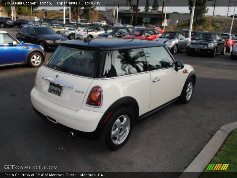 Pepper White / Black/Grey 2009 Mini Cooper Hardtop
