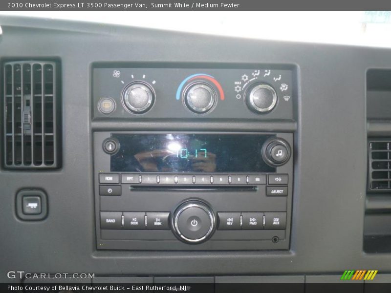 Controls of 2010 Express LT 3500 Passenger Van