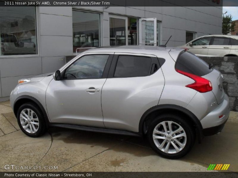 Chrome Silver / Black/Silver Trim 2011 Nissan Juke SV AWD