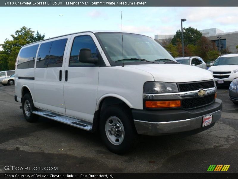 Summit White / Medium Pewter 2010 Chevrolet Express LT 3500 Passenger Van