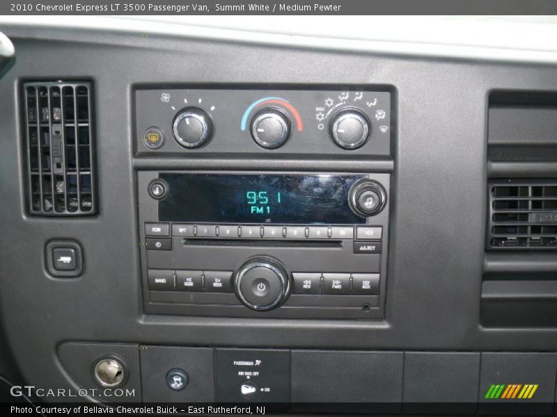 Controls of 2010 Express LT 3500 Passenger Van