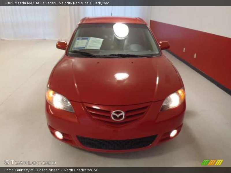 Velocity Red Mica / Black/Red 2005 Mazda MAZDA3 s Sedan