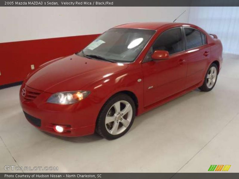 Velocity Red Mica / Black/Red 2005 Mazda MAZDA3 s Sedan