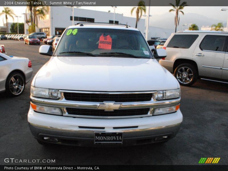 Summit White / Tan/Neutral 2004 Chevrolet Tahoe LT