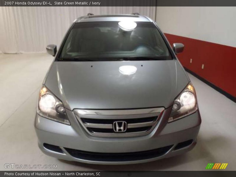 Slate Green Metallic / Ivory 2007 Honda Odyssey EX-L