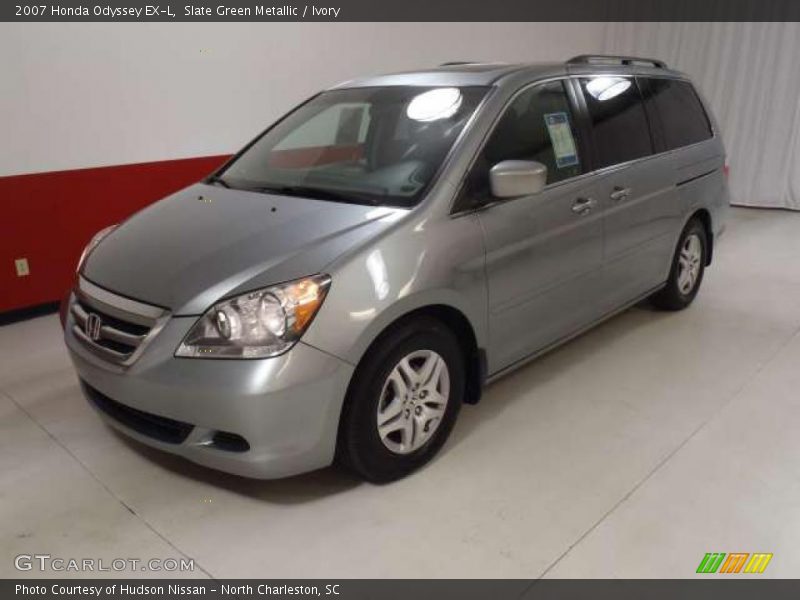 Slate Green Metallic / Ivory 2007 Honda Odyssey EX-L