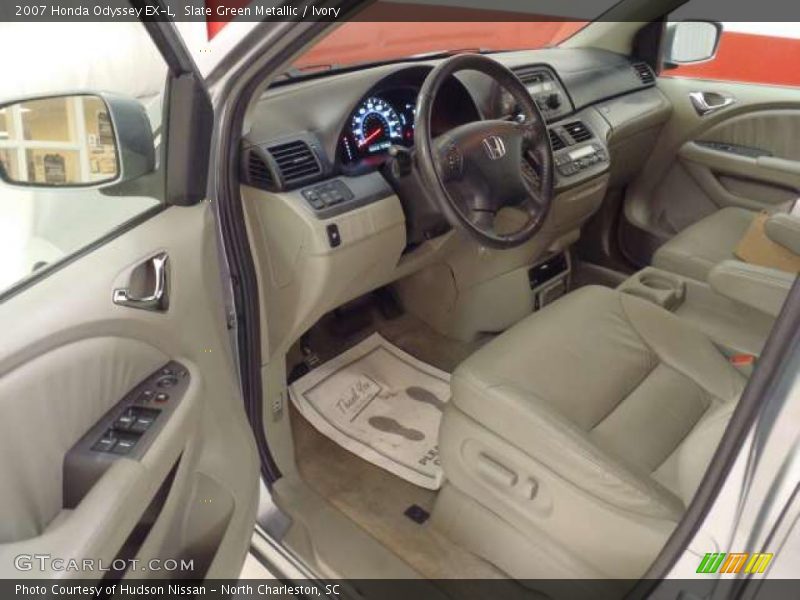 Slate Green Metallic / Ivory 2007 Honda Odyssey EX-L
