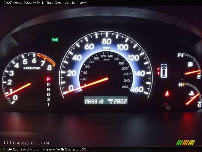  2007 Odyssey EX-L EX-L Gauges