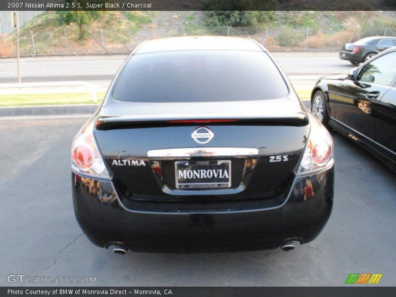 Super Black / Charcoal 2007 Nissan Altima 2.5 S