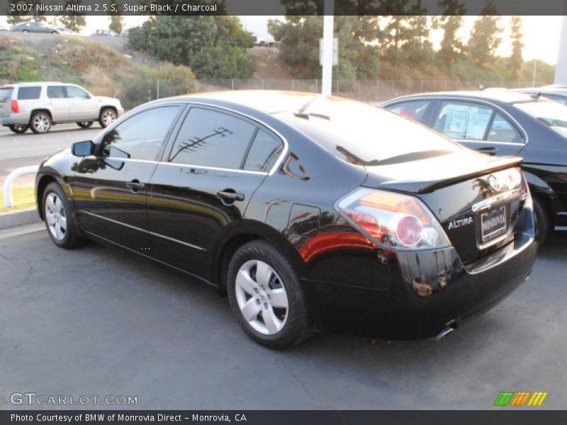Super Black / Charcoal 2007 Nissan Altima 2.5 S