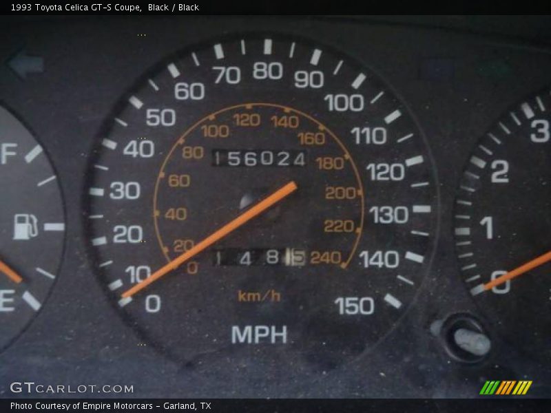 Black / Black 1993 Toyota Celica GT-S Coupe