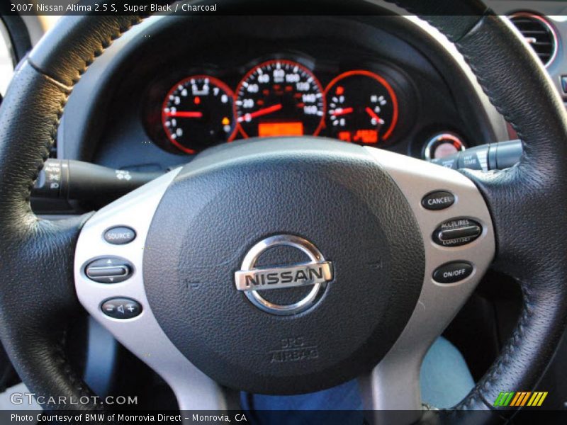 Super Black / Charcoal 2007 Nissan Altima 2.5 S