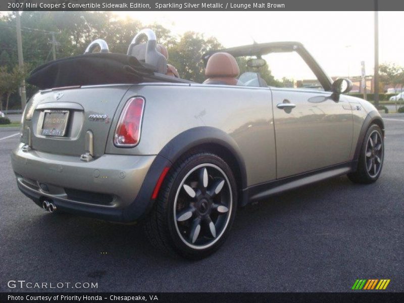 Sparkling Silver Metallic / Lounge Malt Brown 2007 Mini Cooper S Convertible Sidewalk Edition