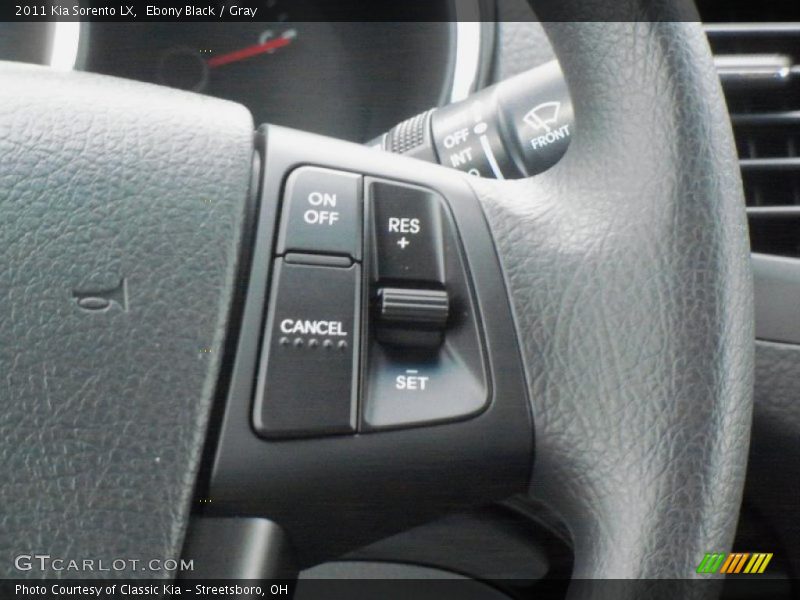 Ebony Black / Gray 2011 Kia Sorento LX