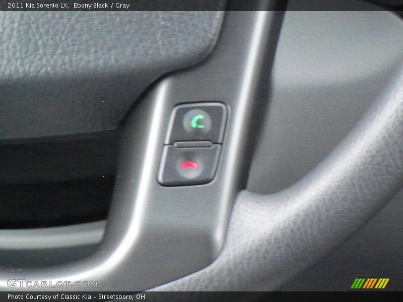 Ebony Black / Gray 2011 Kia Sorento LX