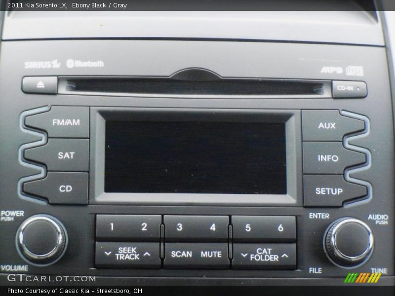 Ebony Black / Gray 2011 Kia Sorento LX