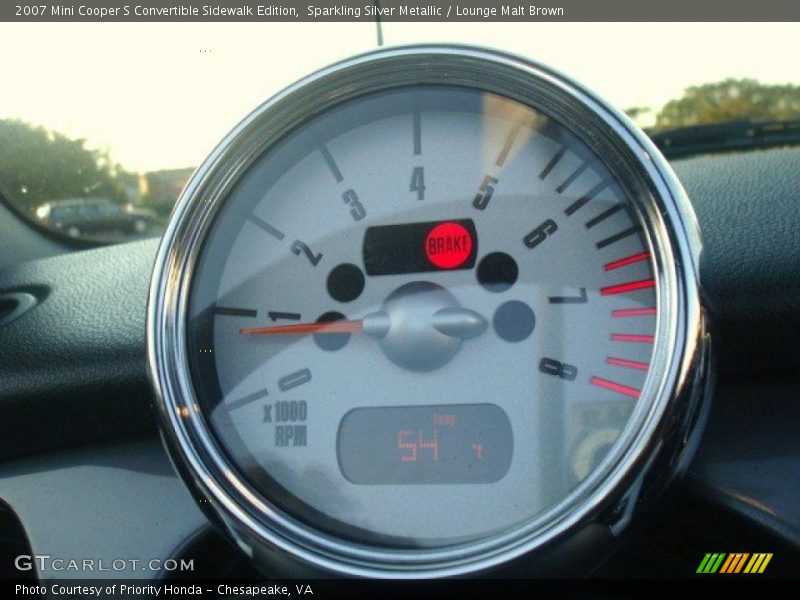 Sparkling Silver Metallic / Lounge Malt Brown 2007 Mini Cooper S Convertible Sidewalk Edition