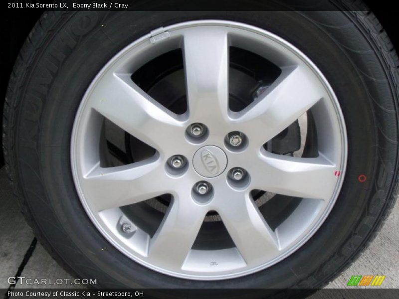 Ebony Black / Gray 2011 Kia Sorento LX