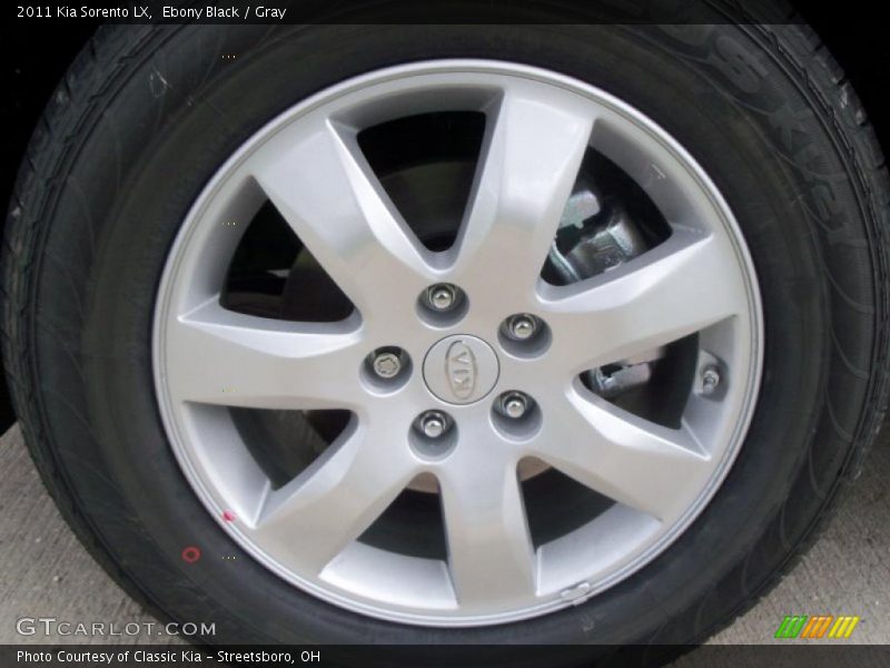 Ebony Black / Gray 2011 Kia Sorento LX