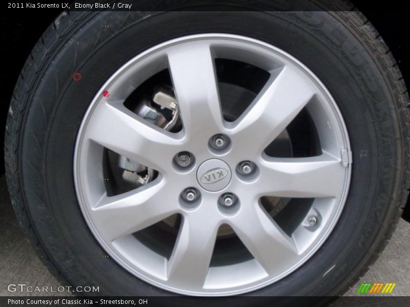 Ebony Black / Gray 2011 Kia Sorento LX