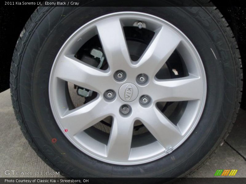 Ebony Black / Gray 2011 Kia Sorento LX