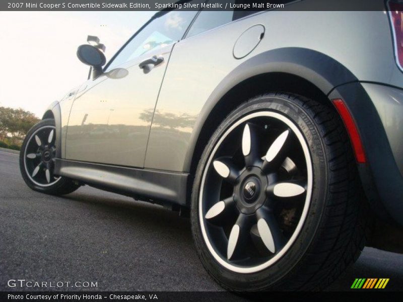 Sparkling Silver Metallic / Lounge Malt Brown 2007 Mini Cooper S Convertible Sidewalk Edition