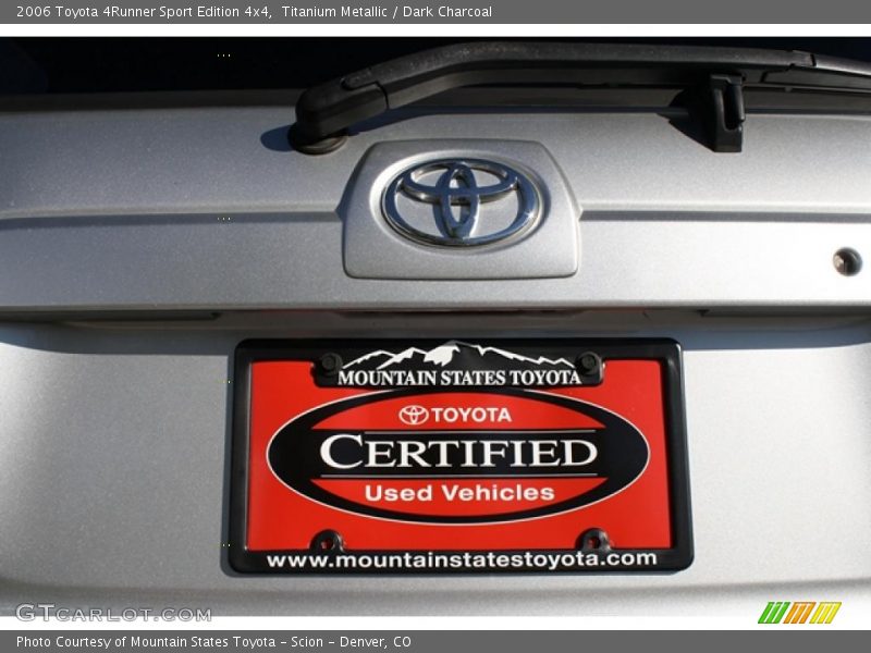 Titanium Metallic / Dark Charcoal 2006 Toyota 4Runner Sport Edition 4x4