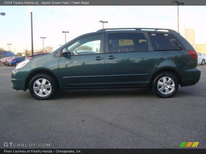 Aspen Green Pearl / Fawn Beige 2004 Toyota Sienna LE