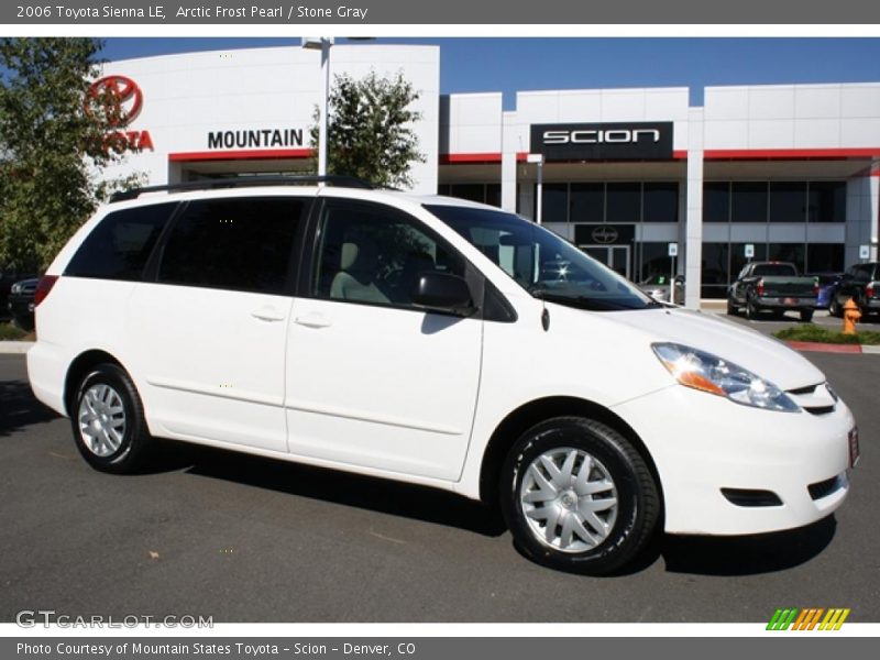 Arctic Frost Pearl / Stone Gray 2006 Toyota Sienna LE