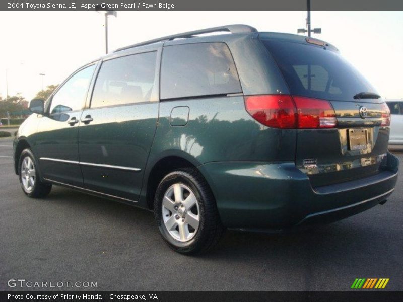 Aspen Green Pearl / Fawn Beige 2004 Toyota Sienna LE