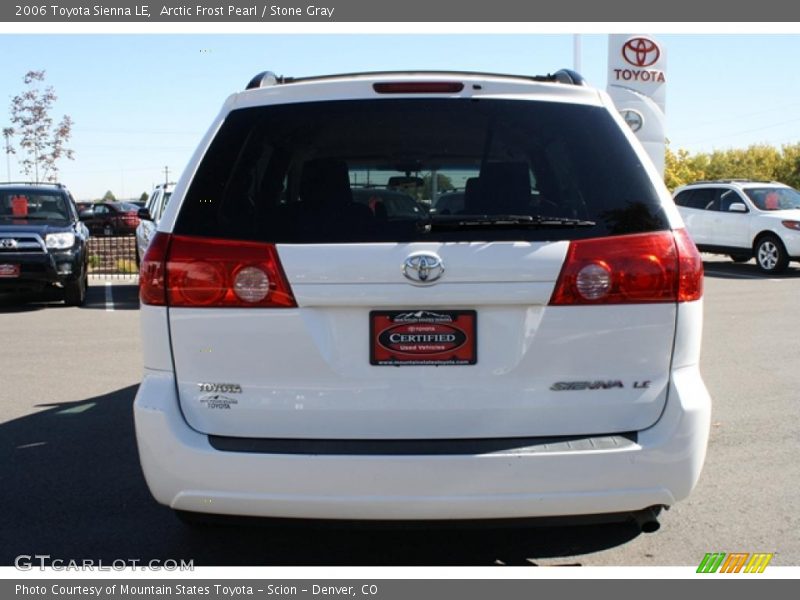 Arctic Frost Pearl / Stone Gray 2006 Toyota Sienna LE