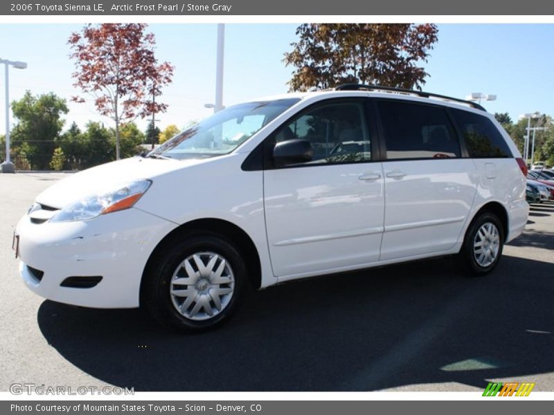 Arctic Frost Pearl / Stone Gray 2006 Toyota Sienna LE