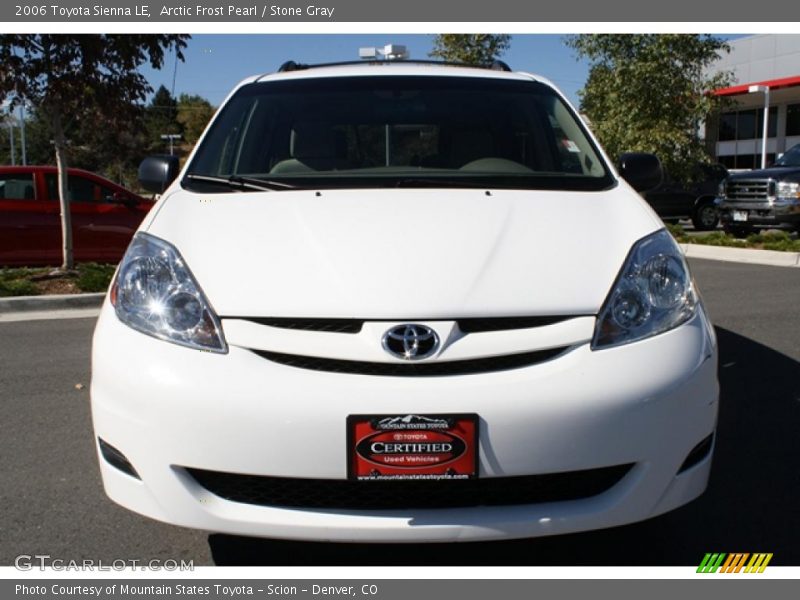 Arctic Frost Pearl / Stone Gray 2006 Toyota Sienna LE