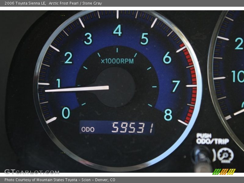 Arctic Frost Pearl / Stone Gray 2006 Toyota Sienna LE