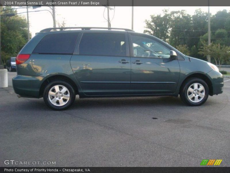 Aspen Green Pearl / Fawn Beige 2004 Toyota Sienna LE