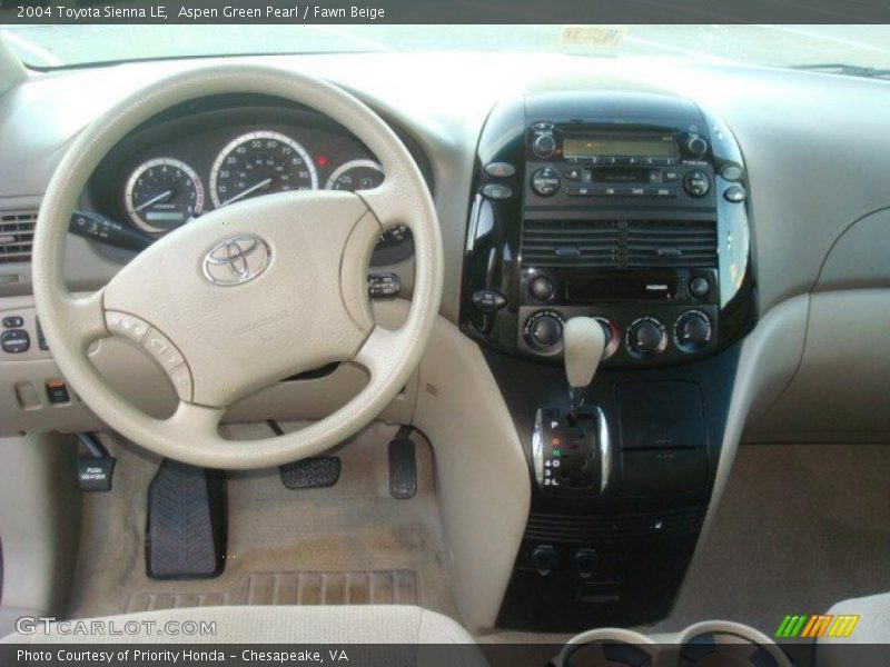 Aspen Green Pearl / Fawn Beige 2004 Toyota Sienna LE