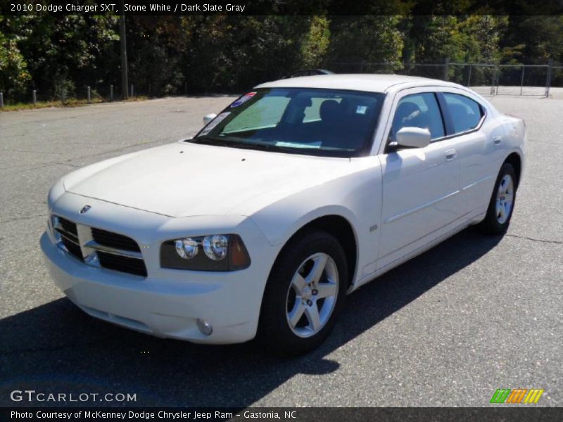 Stone White / Dark Slate Gray 2010 Dodge Charger SXT