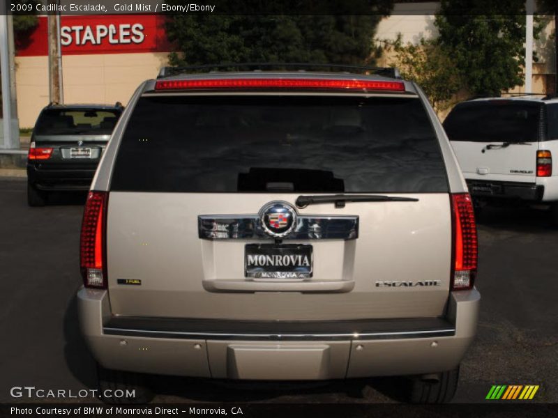 Gold Mist / Ebony/Ebony 2009 Cadillac Escalade