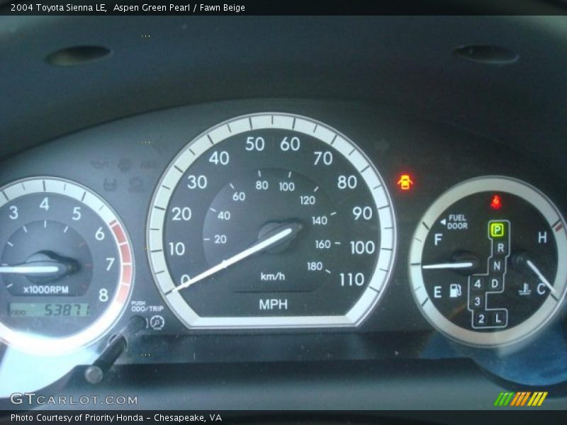 Aspen Green Pearl / Fawn Beige 2004 Toyota Sienna LE
