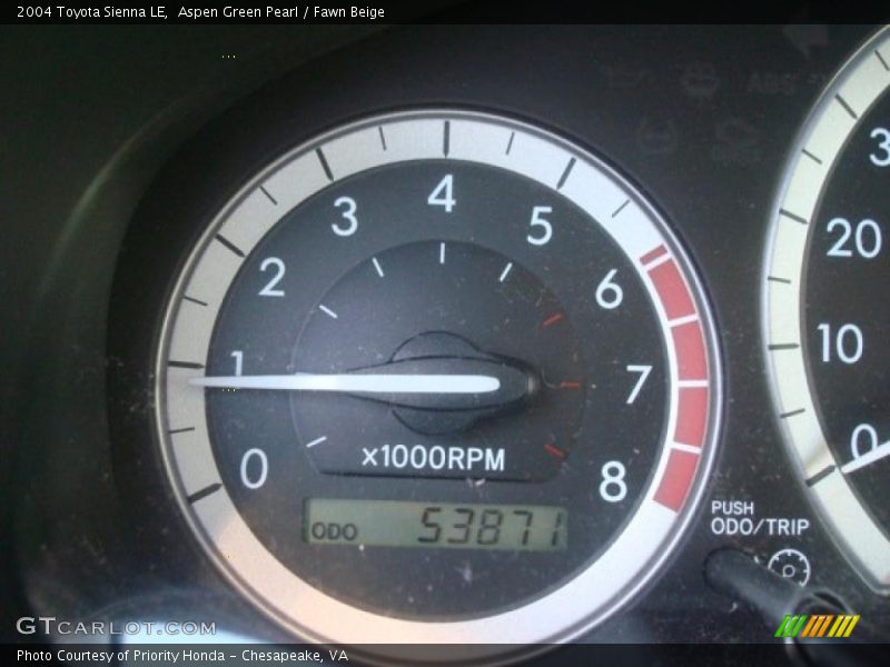 Aspen Green Pearl / Fawn Beige 2004 Toyota Sienna LE
