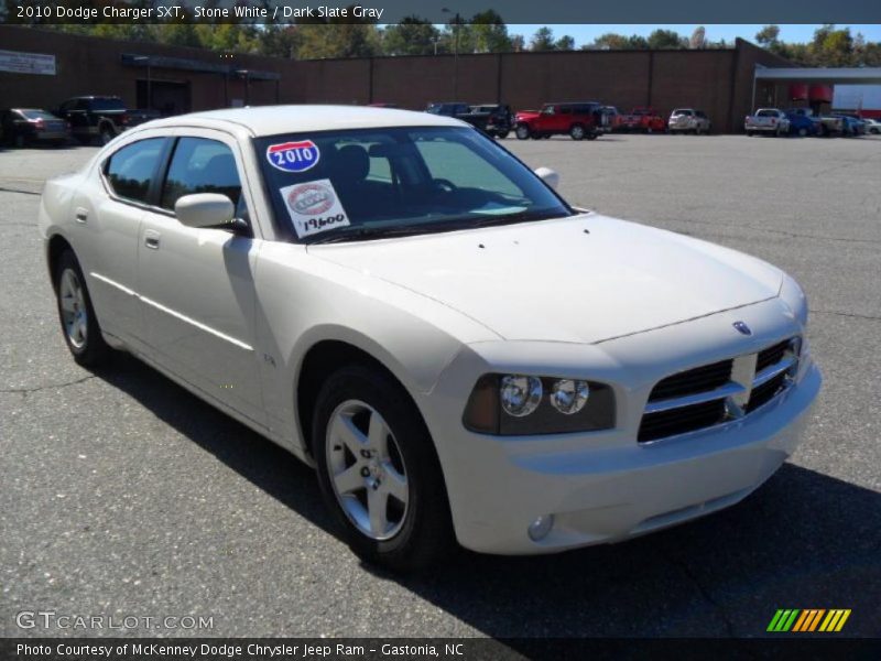 Stone White / Dark Slate Gray 2010 Dodge Charger SXT