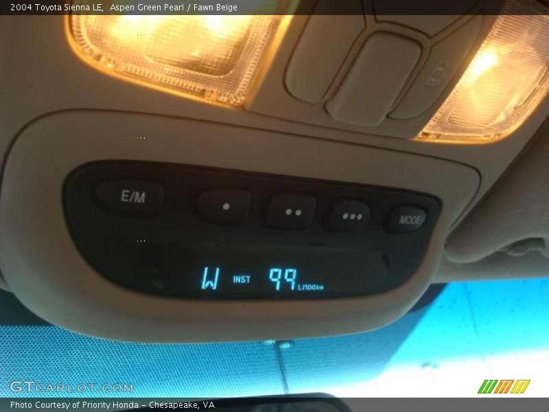 Aspen Green Pearl / Fawn Beige 2004 Toyota Sienna LE