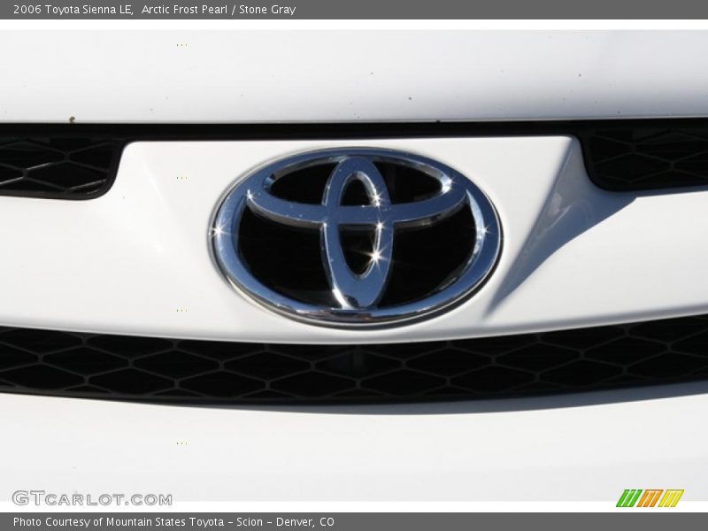 Arctic Frost Pearl / Stone Gray 2006 Toyota Sienna LE