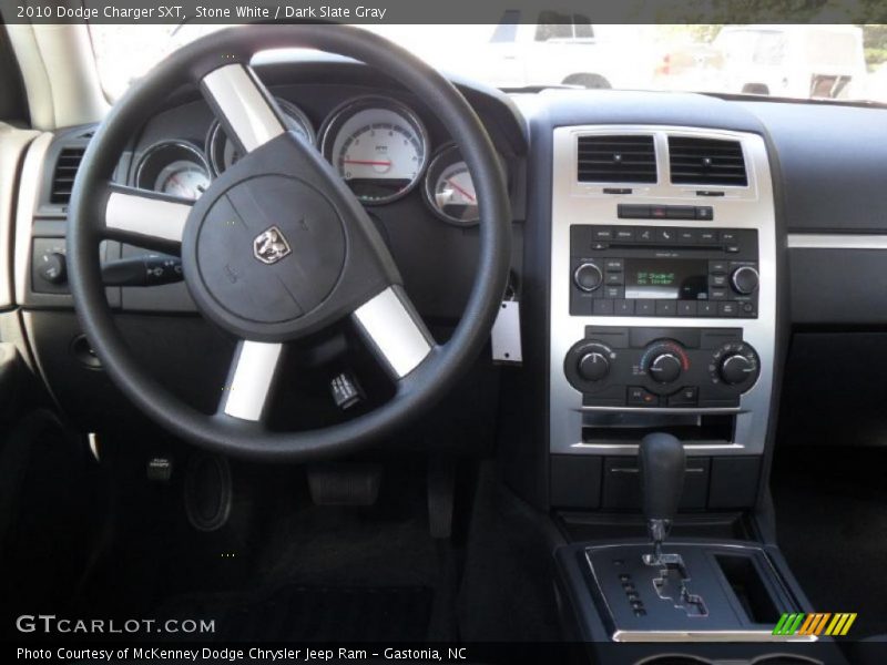Stone White / Dark Slate Gray 2010 Dodge Charger SXT